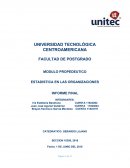 ESTADISTICA EN LAS ORGANIZACIONES INFORME FINAL