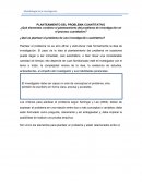 PLANTEAMIENTO DEL PROBLEMA CUANTITATIVO