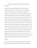 Una educación que no acepta analfabetas