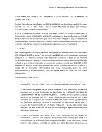 SUMILLA: Interpongo Recurso de Reconsideración. Página 1