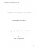 Investigación para la implementación de TI con el diseño de una pagina web