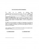 HOJA DE DEVOLUCIÓN DE INMUEBLE