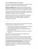 Ferrer: “la densidad nacional. El caso argentino”