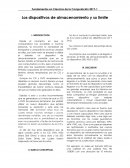 Los dispositivos de almacenamiento y su limite