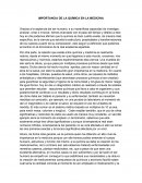 Importancia de la química en la medicina