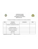 Cronogramas de actividades de los estudiante de III año- Licenciatura en Enfermería