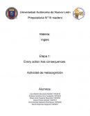 Actividad de metacognición ingles