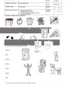 Evaluación de lenguaje letras m y p