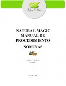 Manual de procedimiento para la elaboración de nómina