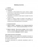 Marketing de servicios