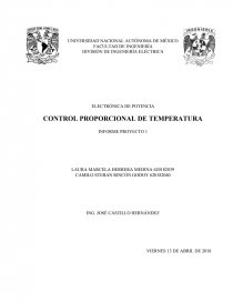 Control proporcional de temperatura. Página 1