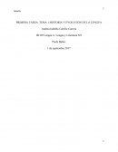 PRIMERA TAREA: TEMA 1-HISTORIA Y EVOLUCIÓN DE LA LENGUA