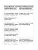 Normas y significado de las puntuaciones de las pruebas psicológicas