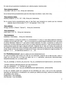 VARIABLES CON ÍNDICE O LOCALIZADOR. ARRAYS (ARREGLOS).. Página 2
