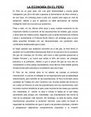 Ensayo de la Economía en el Perú