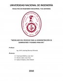 Modelado del proceso para la administración de suministros y pedidos para KFC