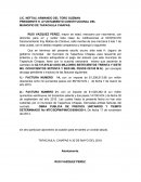 Incidente de prescripcion