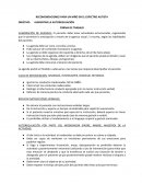 RECOMENDACIONES PARA UN NIÑO EN EL ESPECTRO AUTISTA