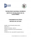 Reporte De Experimentos De Fisica