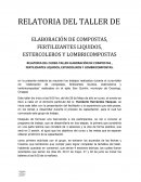 ELABORACIÓN DE COMPOSTAS, FERTILIZANTES LIQUIDOS, ESTERCOLEROS Y LOMBRICOMPOSTAS