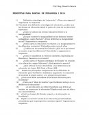 PREGUNTAS PARA PARCIAL DE PEDAGOGÍA I 2018.