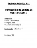 Trabajo práctico: Purificación de Sulfato de Cobre Industrial