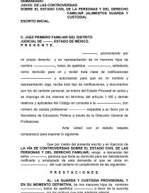 JUICIO: DE LAS CONTROVERSIAS. Página 1