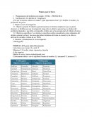 Pautas para la Tarea Justificación