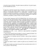 DIA INTERNACIONAL DEL AGUA