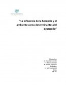La influencia de la herencia y el ambiente como determinantes del desarrollo