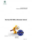 Normas ISO 9000 y Bienestar laboral