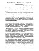 La Importancia de la educación sexual en la formación educativa peruana