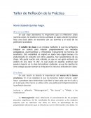 Taller de reflexión de la práctica