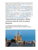 EXPORTACIONES PERUANAS A RUSIA