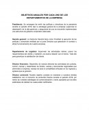 OBJETIVOS ANUALES POR CADA UNO DE LOS DEPARTAMENTOS DE LA EMPRESA