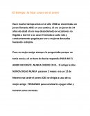 El tiempo lo hizo creer en el amor