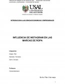 INTRODUCCION A LAS CIENCIAS ECONOMICAS Y EMPRESARIALES INFLUENCIA DE INSTAGRAM EN LAS MARCAS DE ROPA