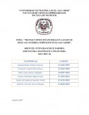TRANSACCIONES FINANCIERAS EN LAS QUE SE APLICA EL INTERÉS COMPUESTO EN EL SALVADOR’’.
