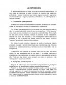 La Exposición para que sirve