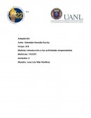 Introducción a las actividades empresariales