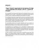 Control y supervisión de los sistemas de riego