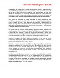 Control mediante gráfica de Gantt. Página 1