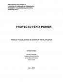 TRABAJO PARA EL CURSO DE GERENCIA SOCIAL APLICADA