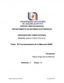Funcionamiento de una memoria RAM