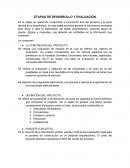 ETAPAS DE DESARROLLO Y EVALUACIÓN EN EL DISEÑO