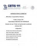 Estudio del caso “Orden de Aprehensión a judiciales (Artículo 16°)”