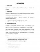 La norma - Ensayo