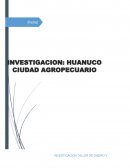 Analisis agropecuario huanuco