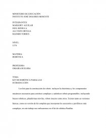 Kit de robotica parallax. Página 1