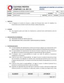 PROGRAMA DE CONTROL DE ACCESOS Y SALIDAS